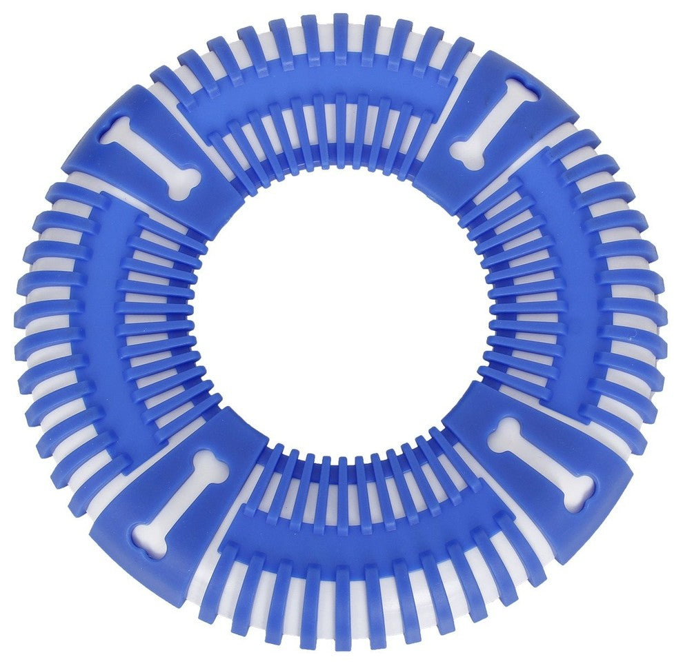 Flex Bark Flexible Frisbee Extreme Outdoor Training Durable Fetch Dog Toy, Blue
