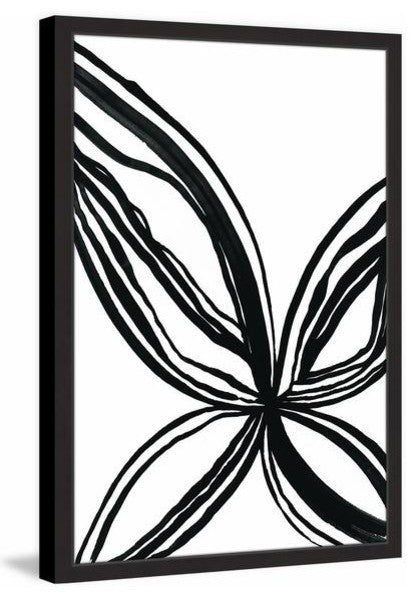 "Butterfly Petals" Framed Painting Print, 30"x45"