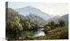 "English Mountain Lake" Stretched Canvas Giclee by Alfred de Breanski, 22"x14"