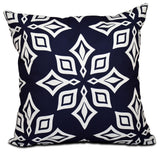 Beach Star, Geometric Print Pillow, Navy Blue, 18"x18"
