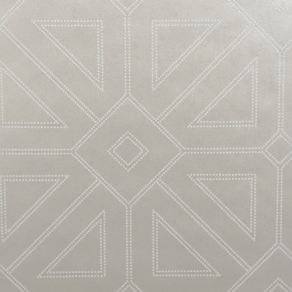 Voltaire Platinum Geometric Wallpaper Bolt