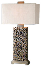 Canfield Coffee Bronze Table Lamp