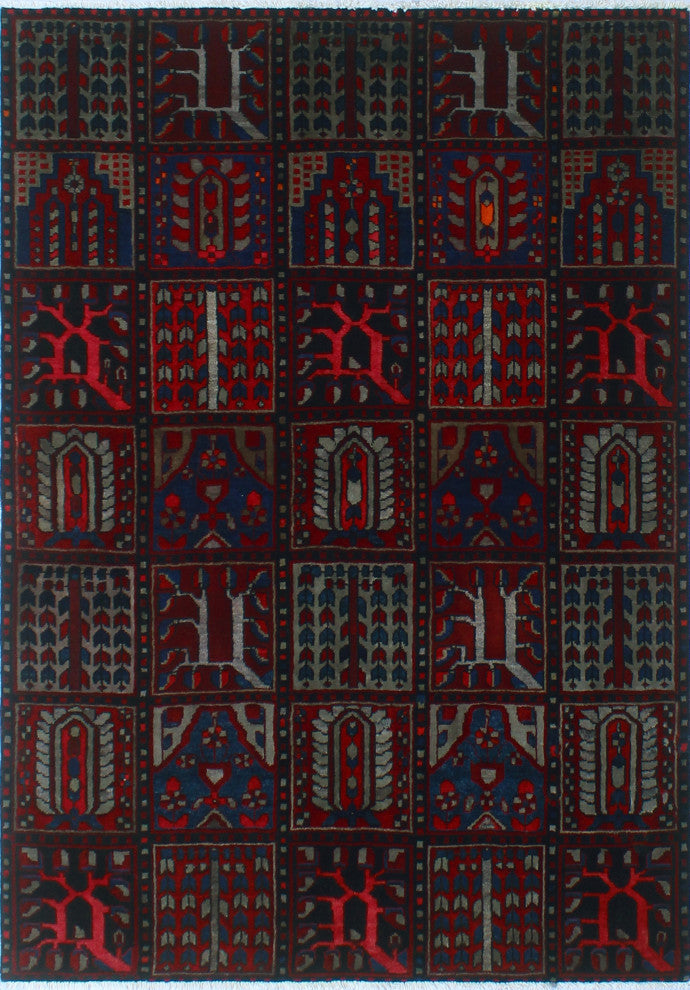 Fine Vintage Distressed Bocley Red Rug