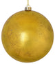 Vickerman N186308 6" Gold Foil Ornament, 4 per Bag