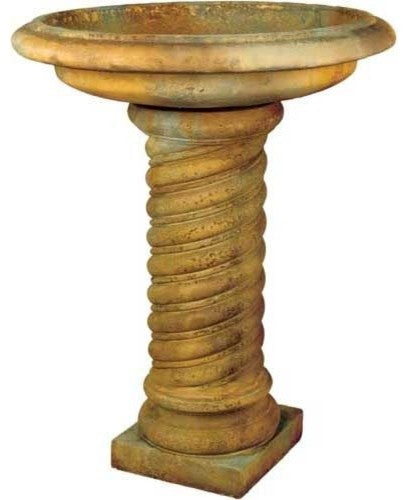 Twisted Birdbath 30 Garden Display