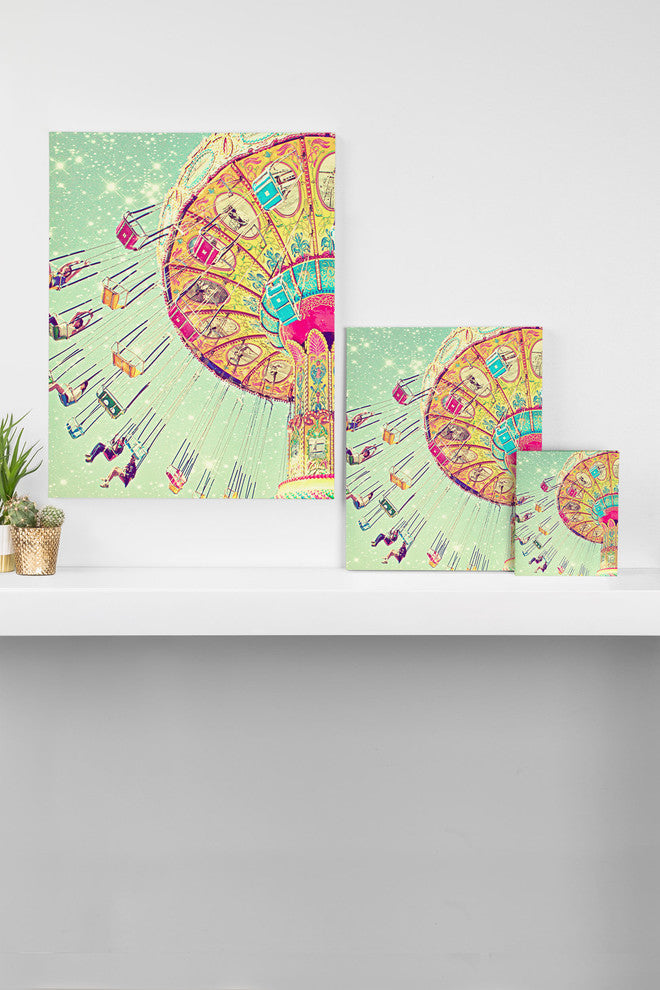 Deny Designs Shannon Clark Swinging Through Stars Art Canvas