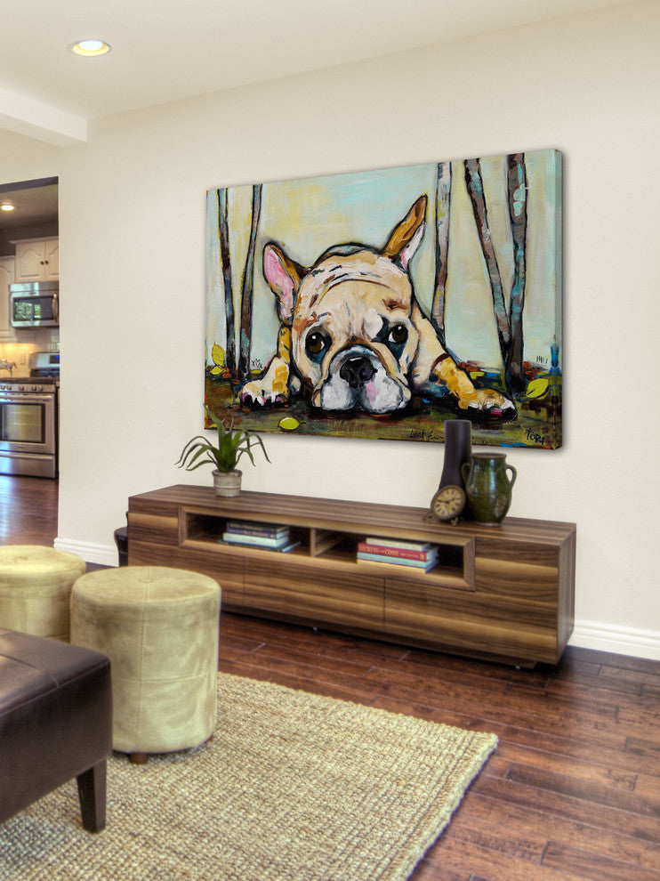 "Smushy" Painting Print on Canvas by Tori Campisi