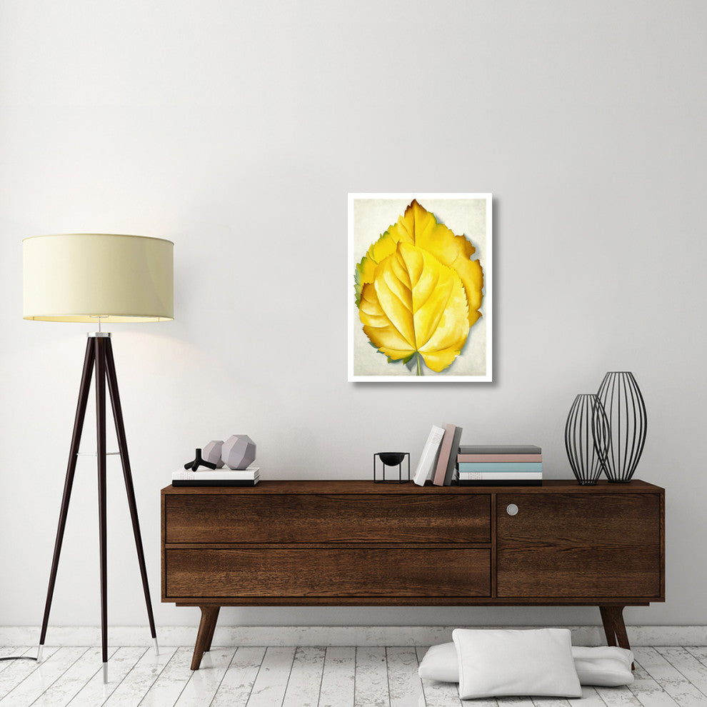 "2 Yellow Leaves (Yellow Leaves), 1928" Print by Georgia O'Keeffe, 25"x32"