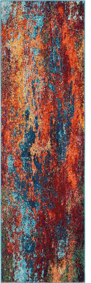 Nourison Celestial 2' x 6' Atlantic Modern Indoor Area Rug