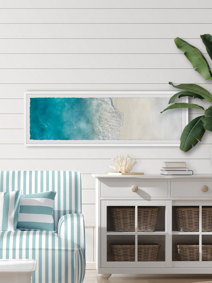 "Make Your Own Waves" Framed Painting Print, 45x15