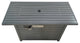 Steel Propane Outdoor Fire Pit Table With Lid, Gray