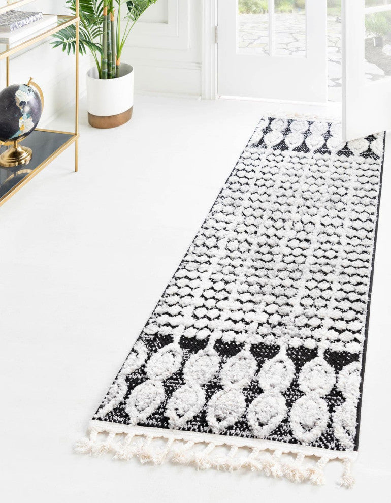 Unique Loom Cherokee Asheville Area Rug, Charcoal, 2' 0 X 6' 0 Runner