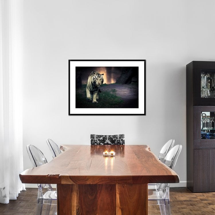 "White Walker" Framed Digital Print by Jesus Gonzalez, 44x32"