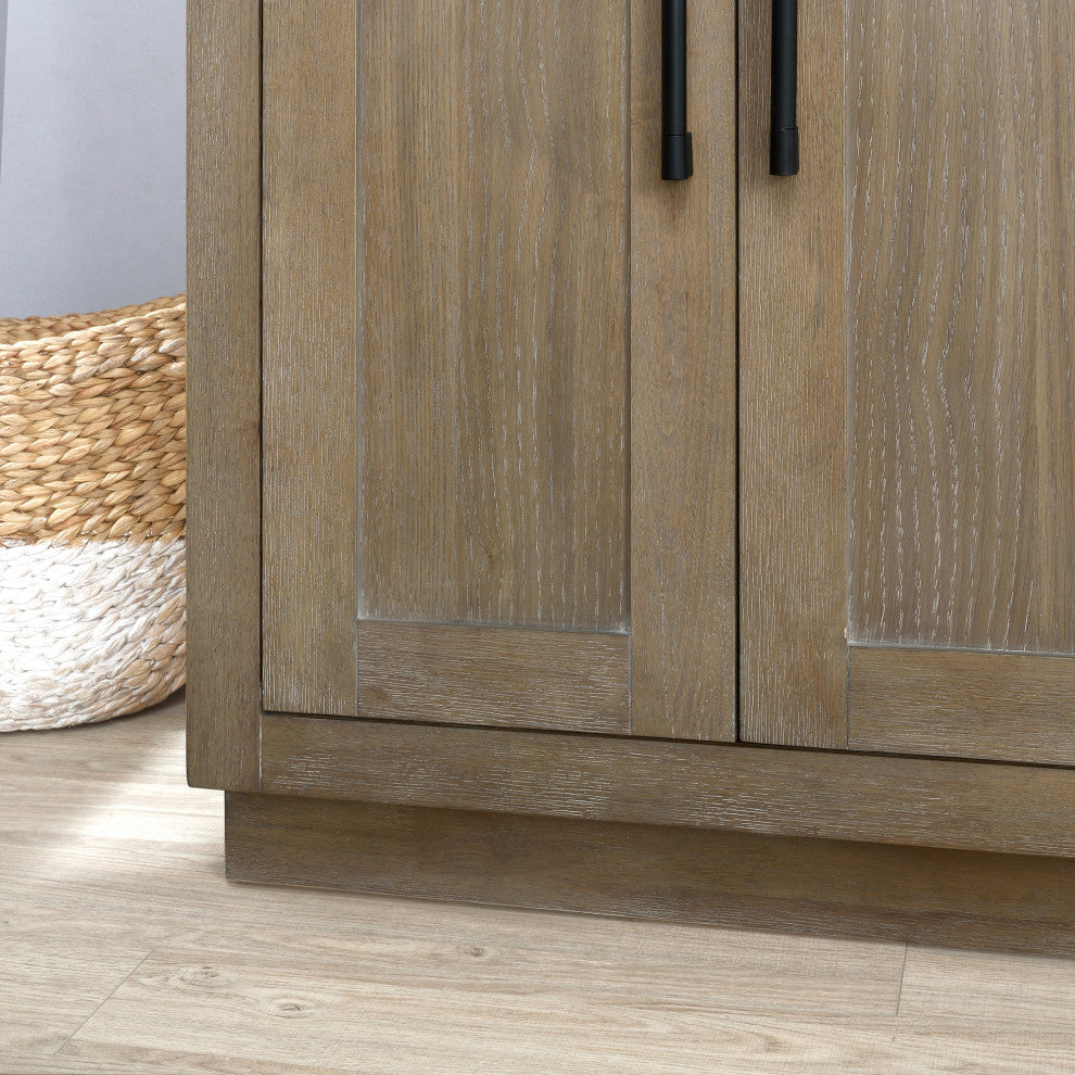 OVE Decors Bailey Vanity, Driftwood Oak, 60 Inches