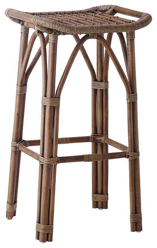 Salsa Rattan Counter Stool - Antique