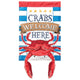 Crazy Leg Crabs Welcome Here 24in