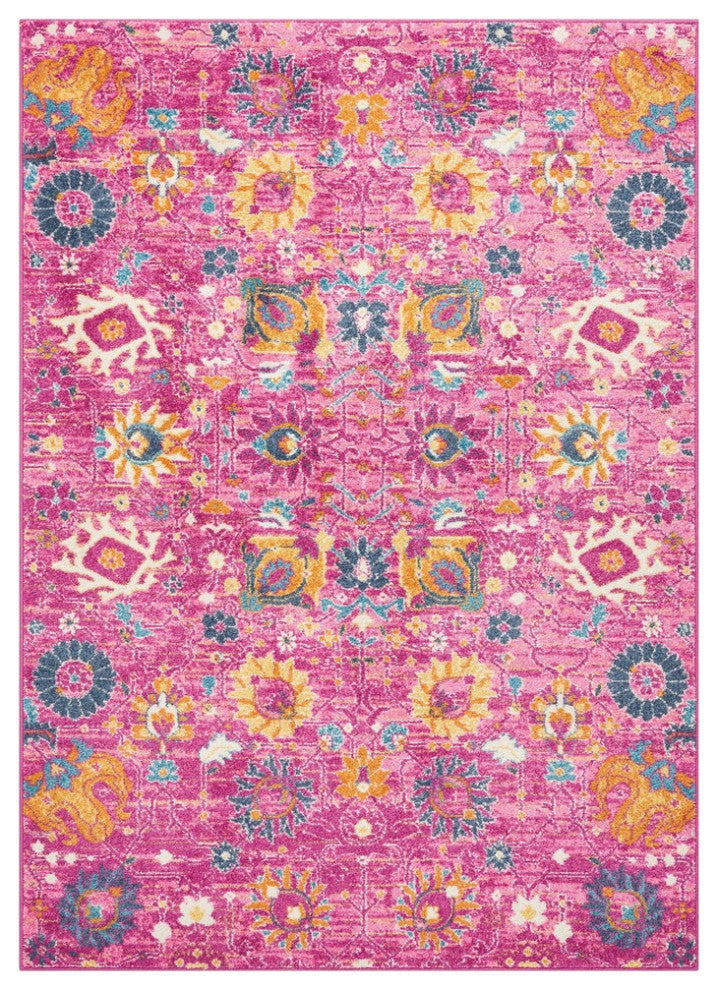 Nourison Passion 5'' x 7'' Fuchsia Bohemian Indoor Area Rug