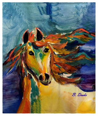 Colorful Horse Throw