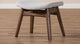 Vera Light Gray Fabric Upholstered Ottoman