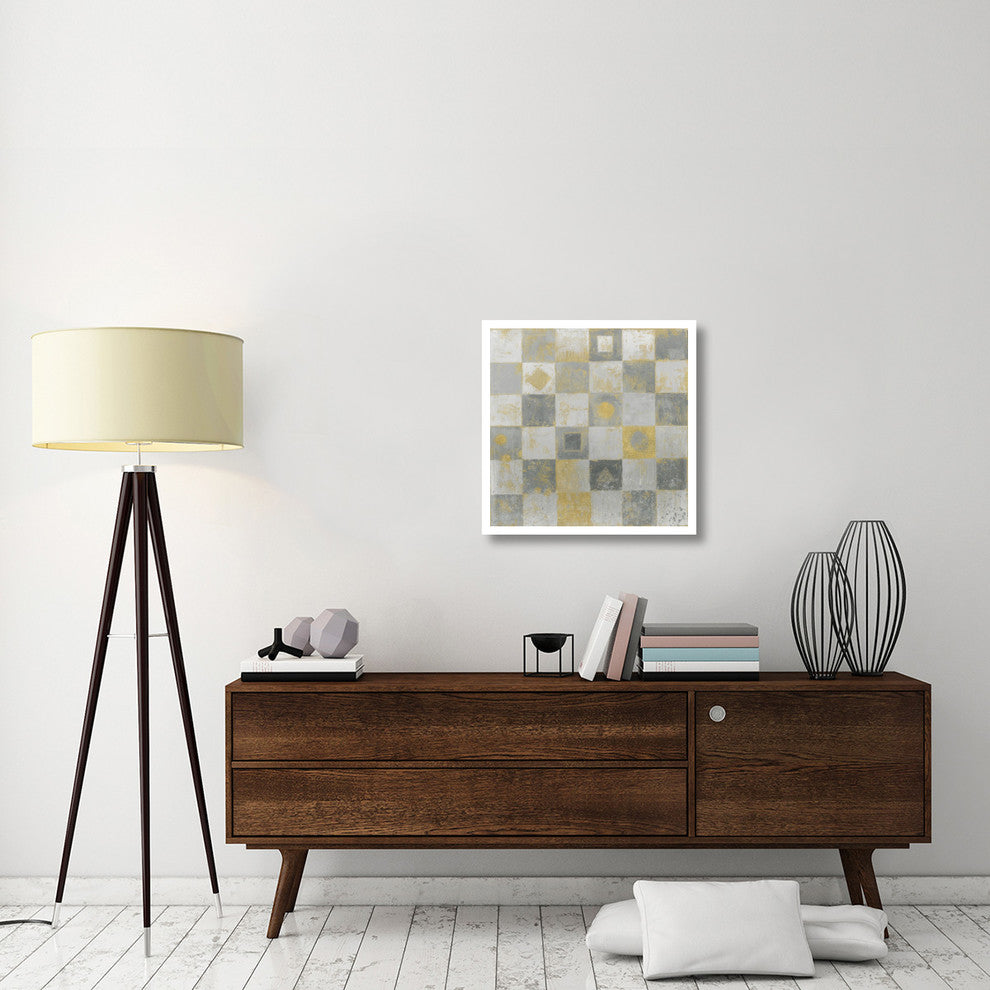 "Neutrality Abstract Gold" Digital Paper Print by James Wiens, 26"x26"