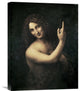 "St John the Baptist" Stretched Canvas Giclee by Leonardo Da Vinci, 17"x22"