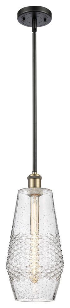 Innovations 516-1S-BAB-G684-7 1-Light Mini Pendant, Black Antique Brass