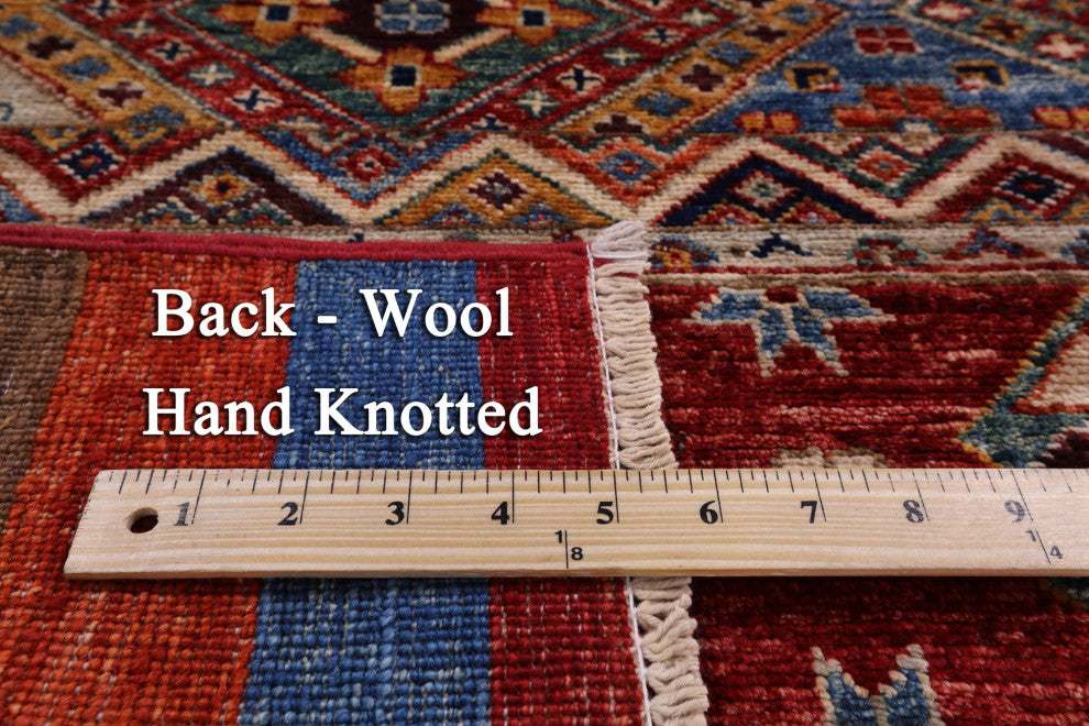2' 7" X 3' 11" Super Kazak Khorjin Handmade Wool Rug Q11036