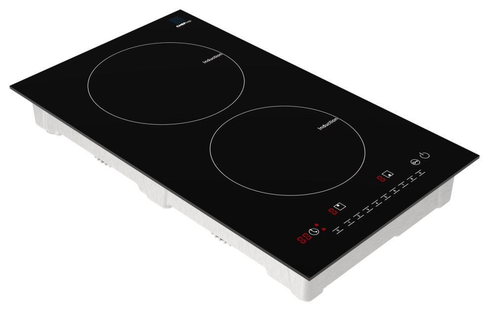 Cheftop Induction Cooktop, Portable Dual Induction Burners, 120V Digital Ceramic