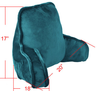 Supersoft Bedrest Lounger Backrest With DIY Filling, Storm Blue