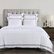Embroidered Border Duvet Cover Set, 3 Piece, Black, King