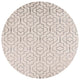 Ahgly Company Indoor Round Mid-Century Modern Area Rugs, 3' Round