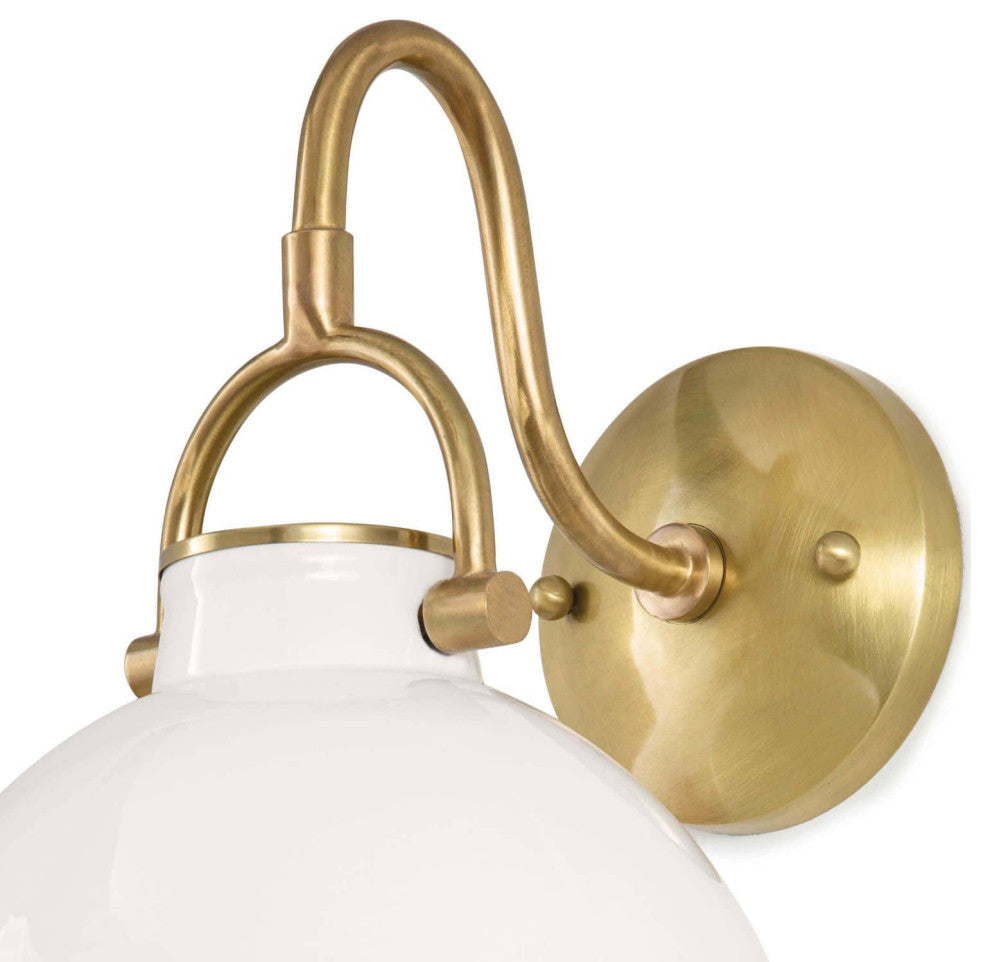 Eloise Ceramic Sconce, White