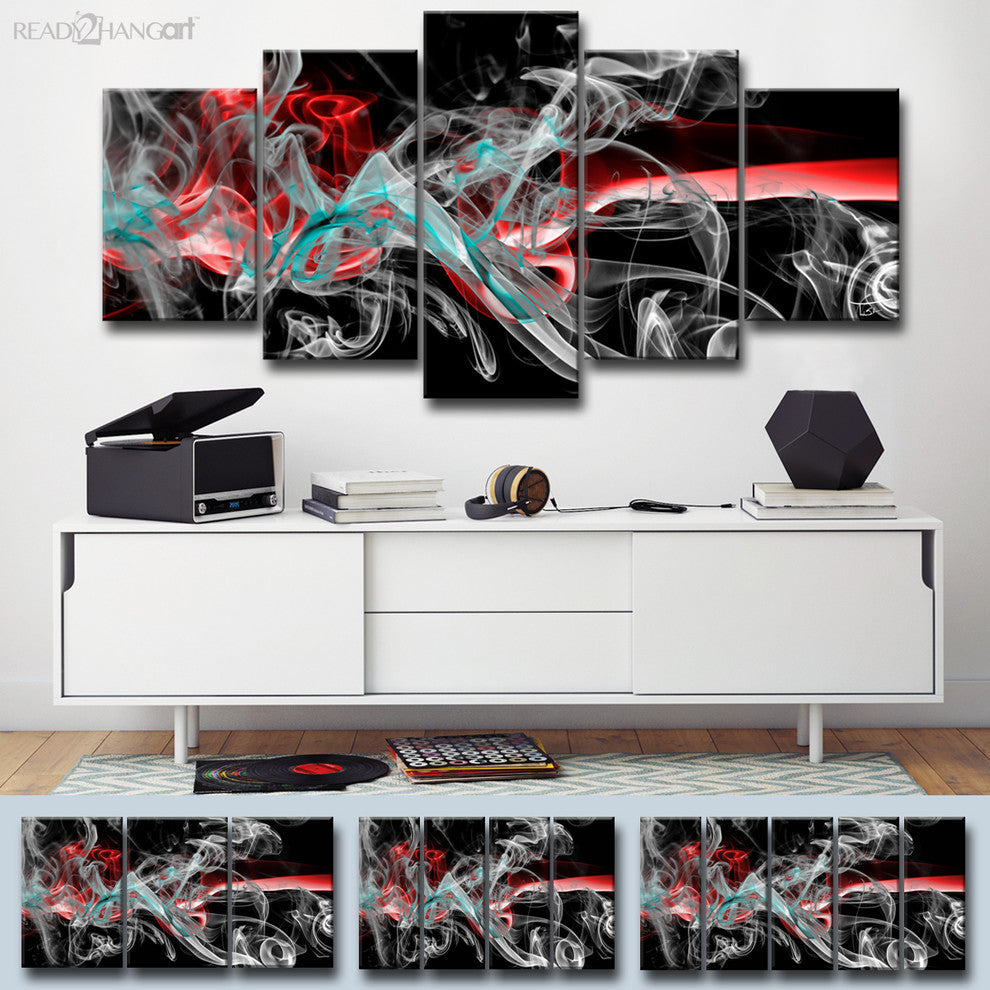 Ready2HangArt 'Glitzy Mist XI' by Tristan Scott, 24"x48", 4 Piece Set