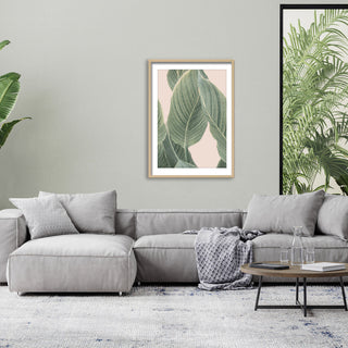 Calla Leaf Framed Print Wall Art by Kathrin Pienaar, 32"x48", Framed