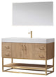 Alistair Vanity, North American Oak, 48 Inch, With Mirror