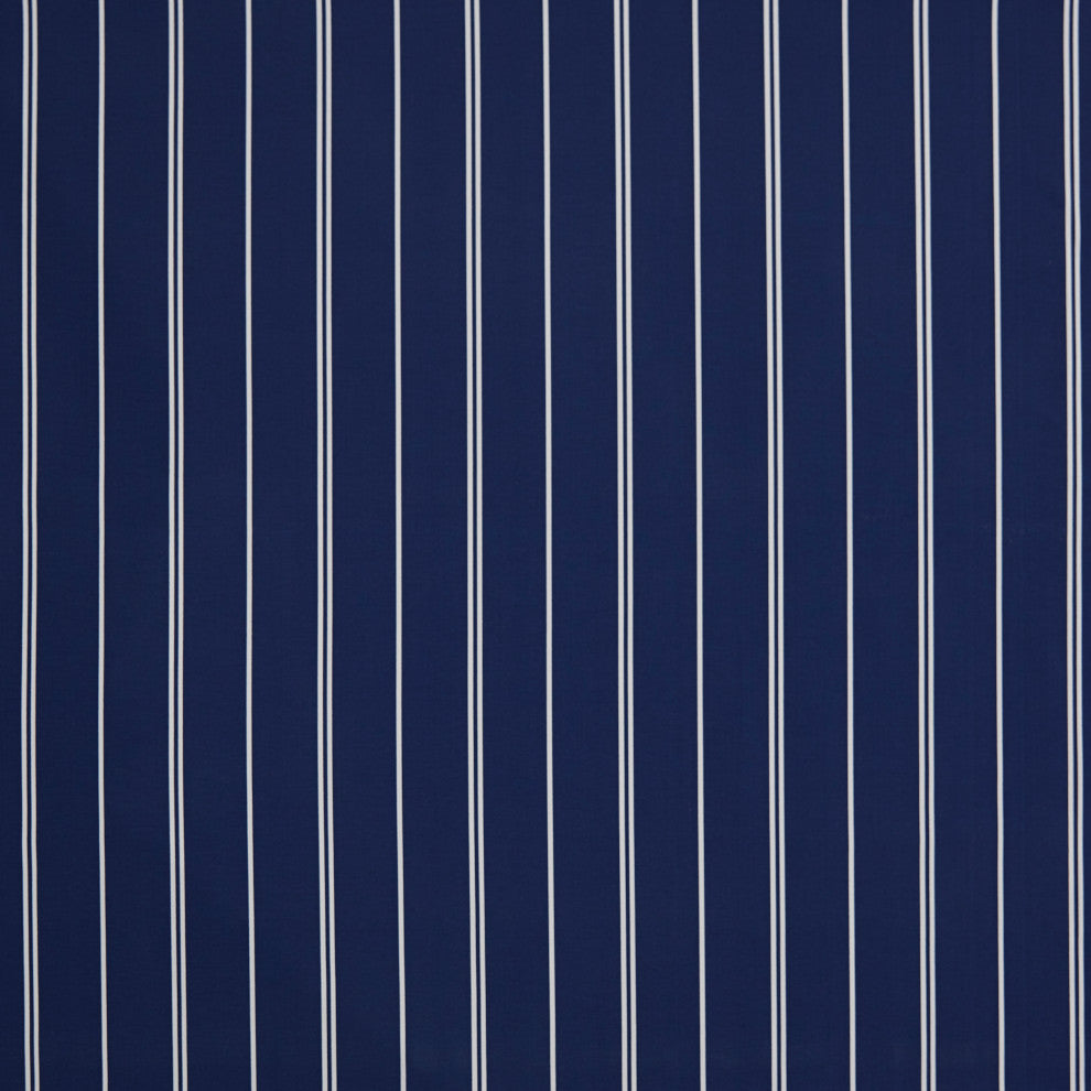 Navy with White Stripes Outdoor Lumbar Pillow Set of 2, 16x26