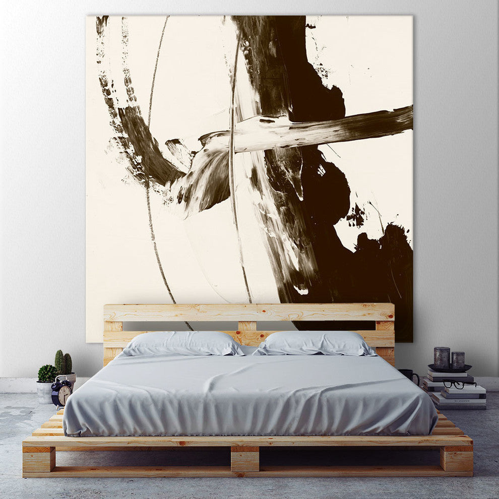 "Sepia H" Fine Art Canvas Print, 54"x54"