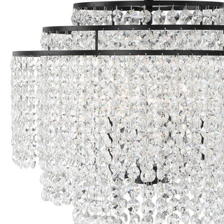 Gabrielle 6-Light Matte Black Chandelier