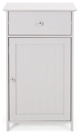 Chloe Modern Bathroom Storage Cabinet, Light Gray