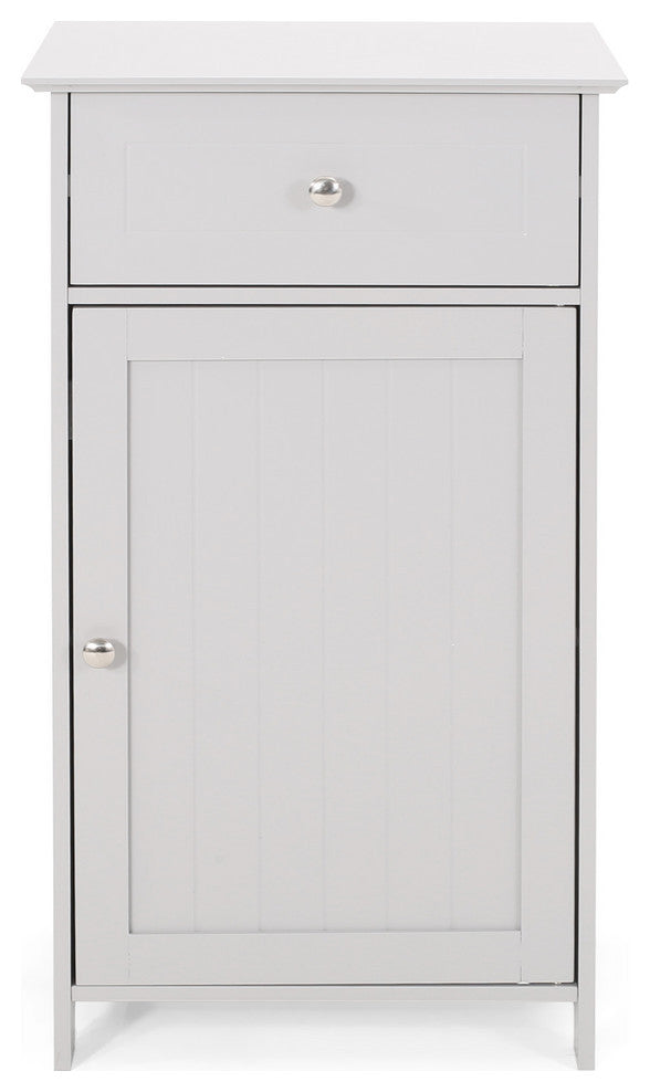 Chloe Modern Bathroom Storage Cabinet, Light Gray