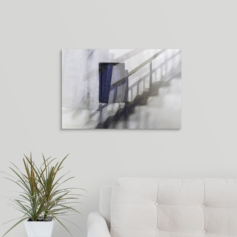 "Memories of Santorini" Wrapped Canvas Art Print, 24"x16"x1.5"
