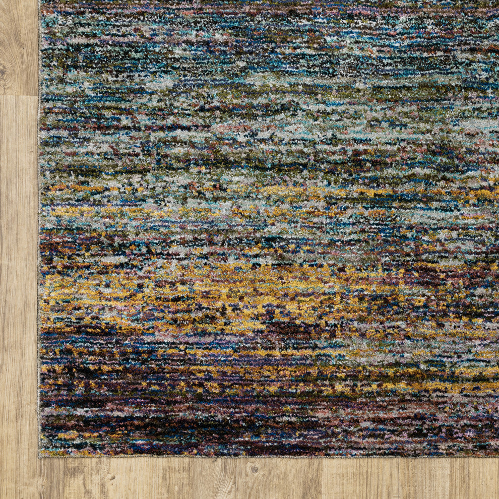 Aegina Motley Stripes Multi/Multi Area Rug, 1'10"x3'2"
