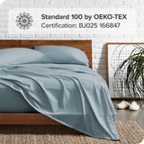 1800 Microfiber Sheet Set, Dusty Blue, King