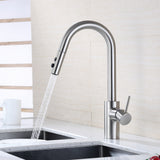 Luxier KTS21-T Single-Handle Pull-Down Sprayer Kitchen Faucet