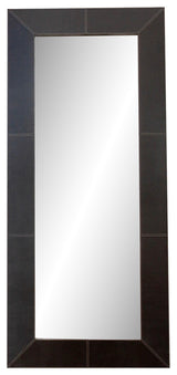 Tall Thai Embossed Leather Mirror