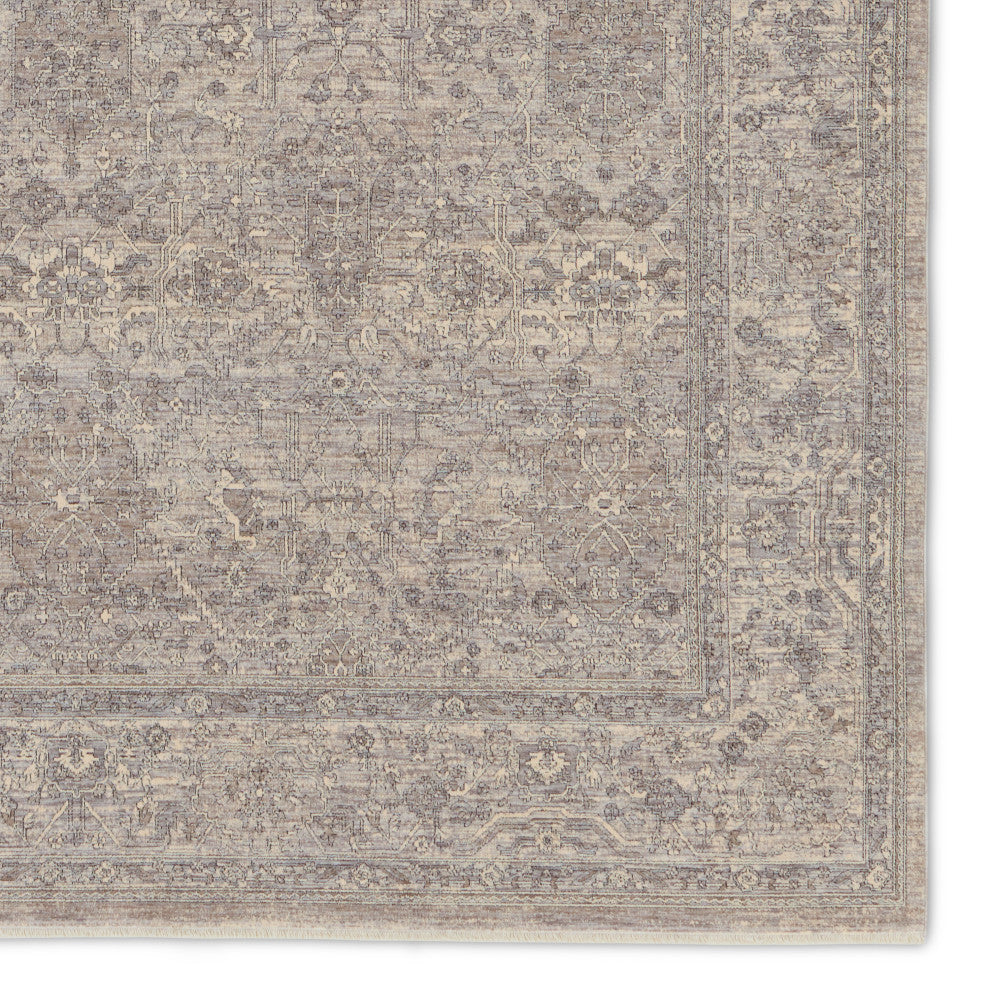 Jaipur Living Vivace Floral Gray/ Taupe Runner Rug 3'X8'