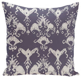 Floral Motifs Decorative Pillow, Spring Navy, 18"x18"