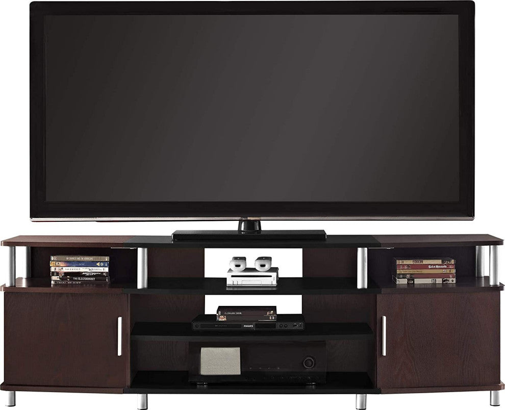 Modern TV Stand for TVs up to 70", Cherry