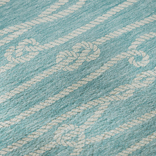 Addison Premium Washable Mayfield AMF152 Blue 2'3" x 7'6" Runner Rug