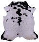 Black and White Natural Cowhide Rug 7' 0" X 6' 7" C1680